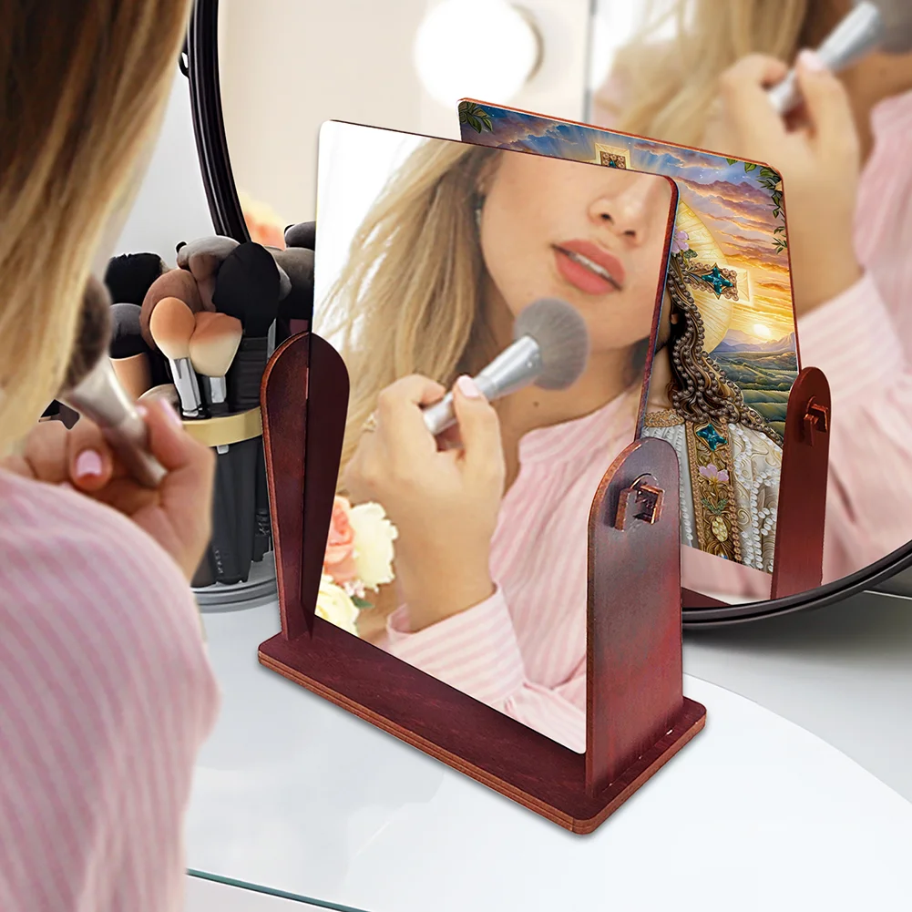 Jesus Special Shape Diamond Painting Mirror Table Top Diamond Mirror Kit