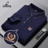 Solid color casual fashion business polo shirt