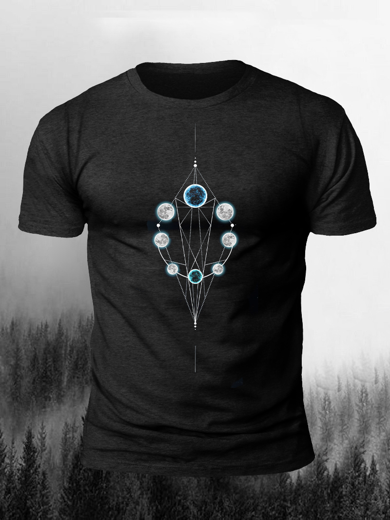 Men's Celestial Printed Short Sleeve T-shirt