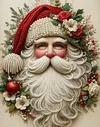 DIY Pearl Painting - Handmade Self - Adhesive Pearls - Santa Claus