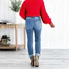 Gioiacombo&trade; Nuovi jeans strappati elasticizzati slim fit retr&ograve; da donna