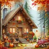 Diamond Painting-DIY Full Round Drill Autumn Cottage(40*40 CM)