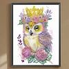 Diamond Painting-DIY Crystal Rhinestone Wreath Owl