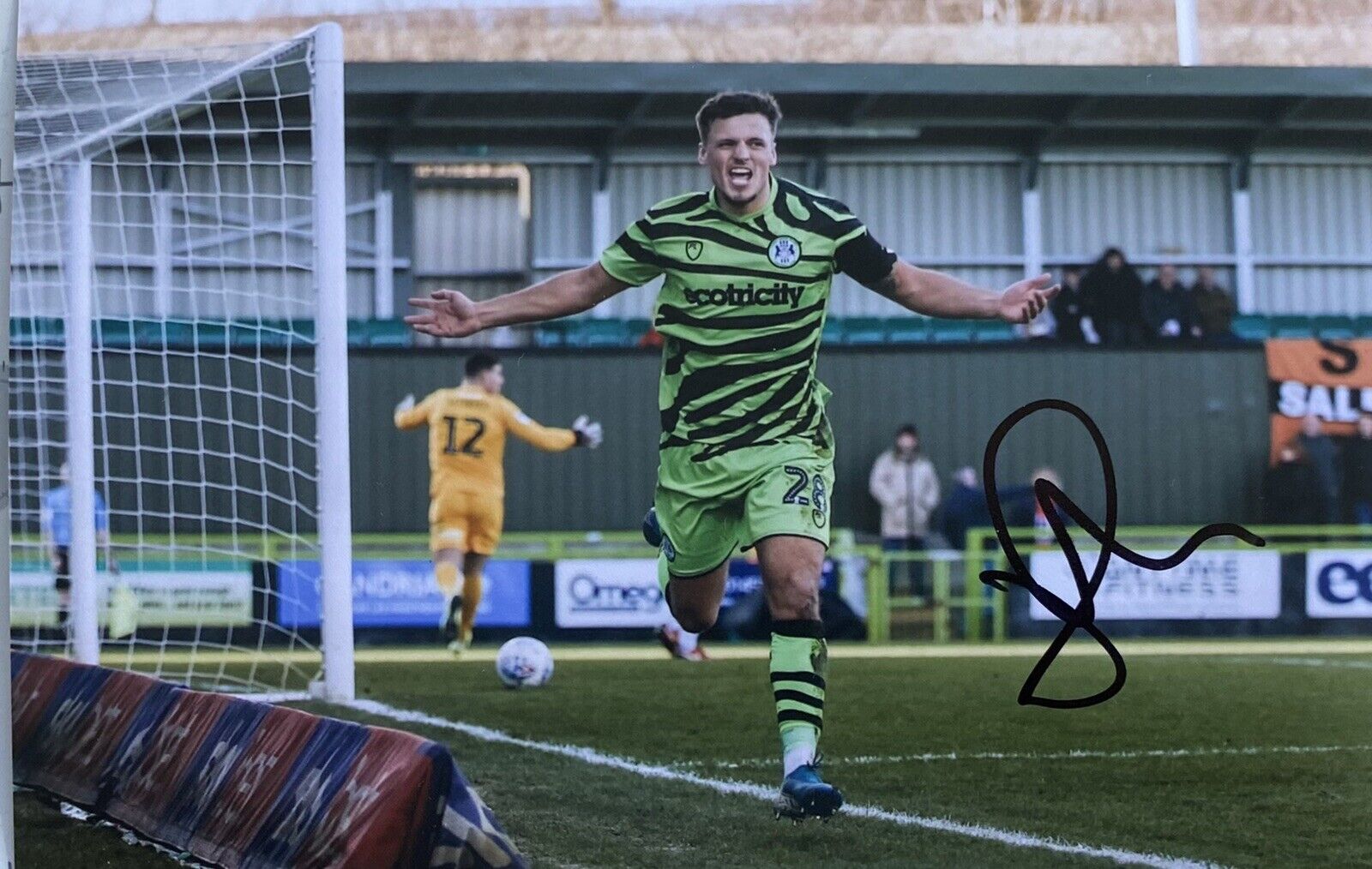 Joshua March Genuine Hand Signed Forest Green Rovers 6X4 Photo Poster painting