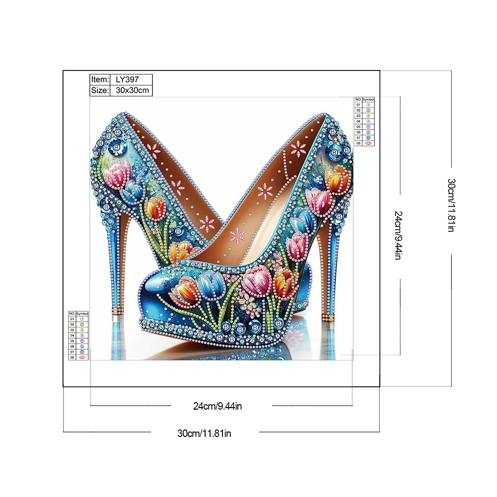 Diamond Painting - Partial Special Shaped Drill - High Heel(Canvas|30*30cm)