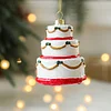 Cute Christmas Tree Red White Hanging Decors