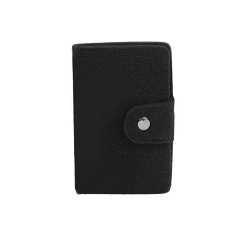 PURDORED 1 pc 24 Slots Business Card Holder Wool Felt Credit Card Case ID Card Bag porte carte bancair Organizer Dropshipping