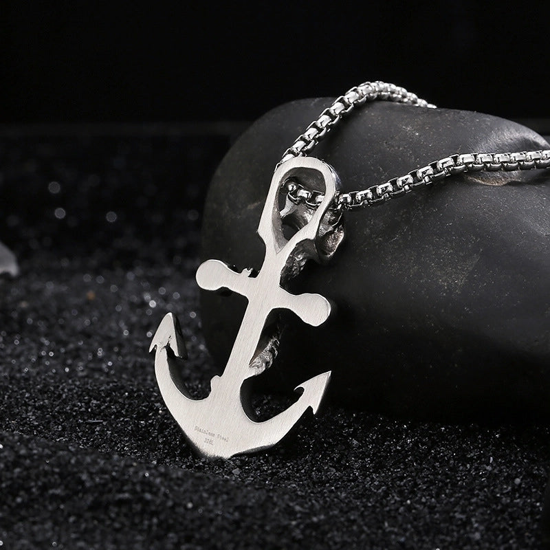 1 Piece Titanium Steel Skull Charms