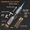 Butane Torch Lighter, Windproof Jet Flame, Refillable Culinary Blow Torch for Creme Brulee, BBQ, Baking, Soldering, Camping Outdoors