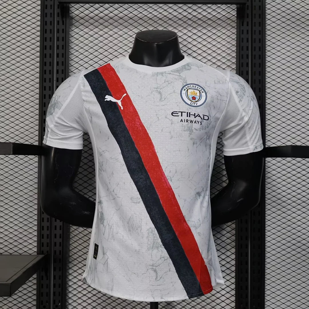 25/26 Manchester City Away Player Version Football T-Shirt Thai Quality