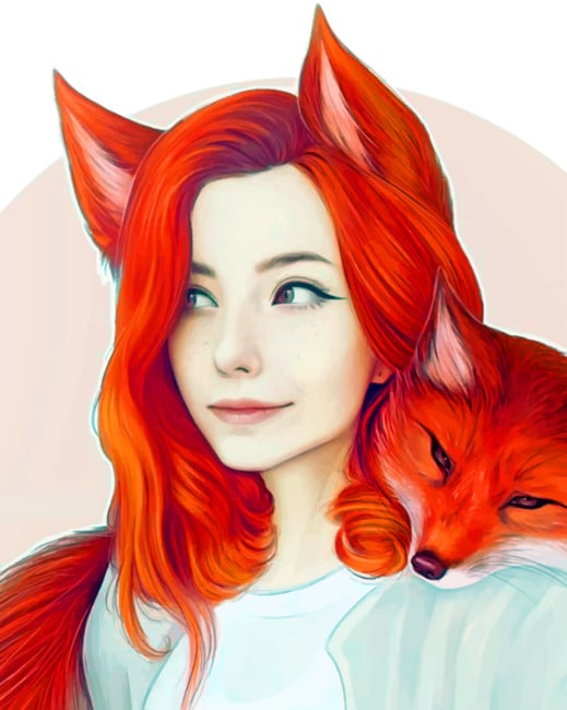 

Fox Girl Art – Paint By Numbers - 40*50CM, 501 Original