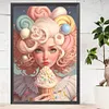 uk.everydayedeals (Limited Stock)Diamond Painting - Round AB Drills - Ice Cream Girl(45*65cm)
