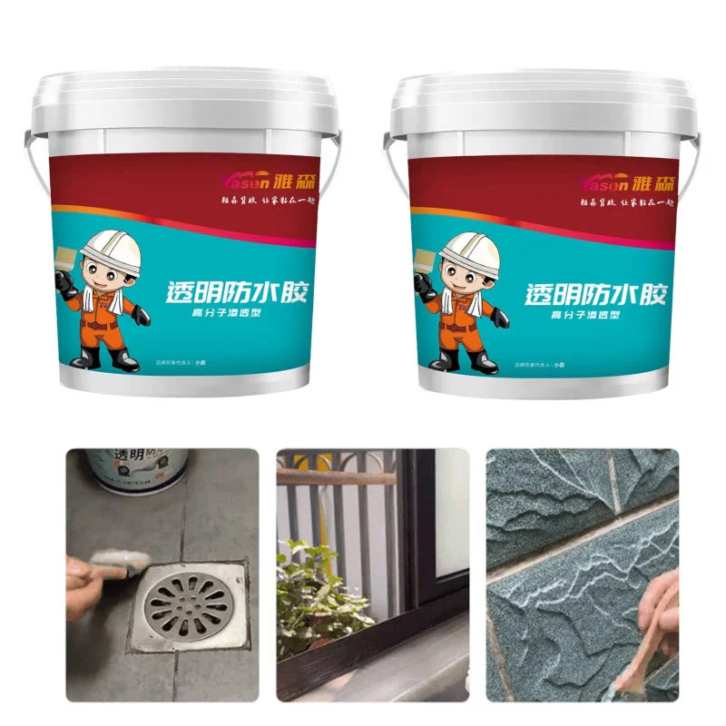 غراء شفاف مقاوم للماء غراء بلاط الحائط طلاء الحمام