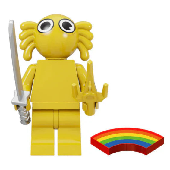 Yellow Spider Rainbow Friend Custom Rainbow Friends Roblox Minifigure LBS monstertoys