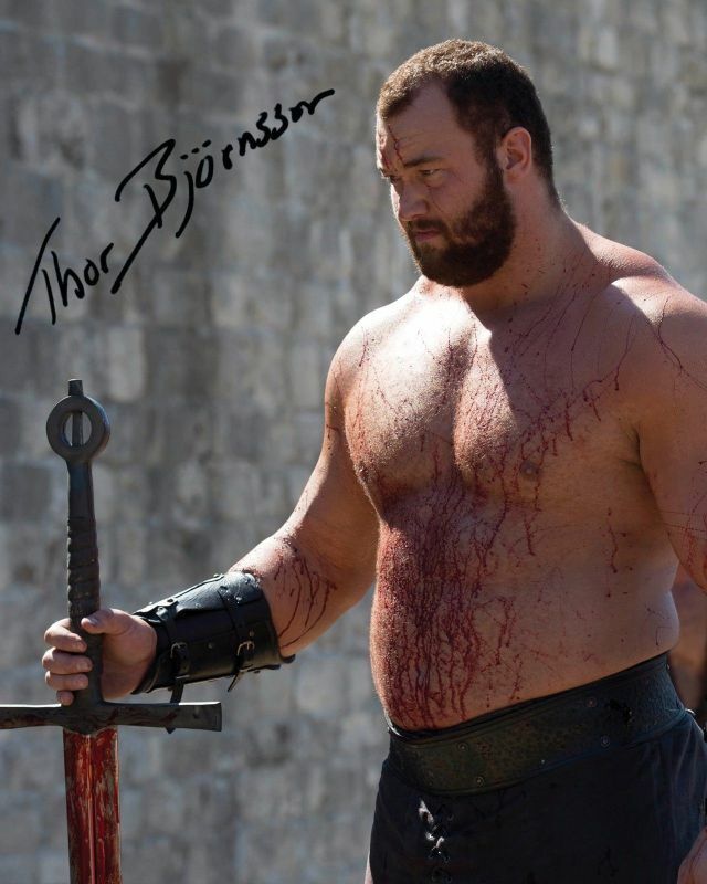 Harpor Julius Bjornsson - Game Of Thrones Autograph Signed Photo Poster painting Print