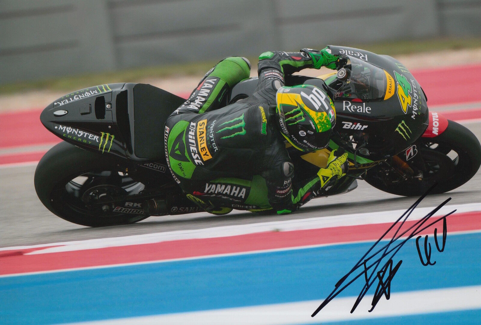 Pol Espargaro Hand Signed Monster Tech3 Yamaha 12x8 Photo Poster painting 2015 MotoGP 6.