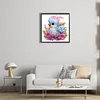 Flauschiger Vogel - speziell geformtes Diamantgemälde - 30*30cm