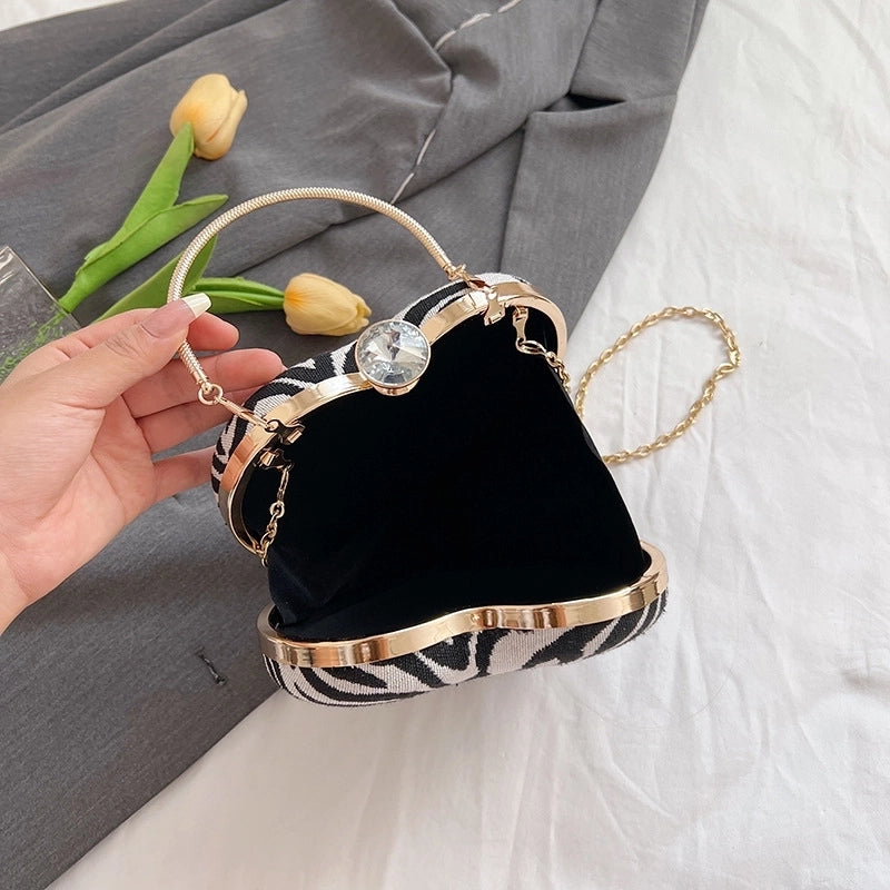 Special Material Zebra Leopard Round Evening Bags