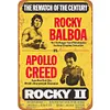 [Grande Taille]1979 Rocky Balboa vs. Apollo Creed - Panneaux en &eacute;tain m&eacute;tallique(30*40cm)