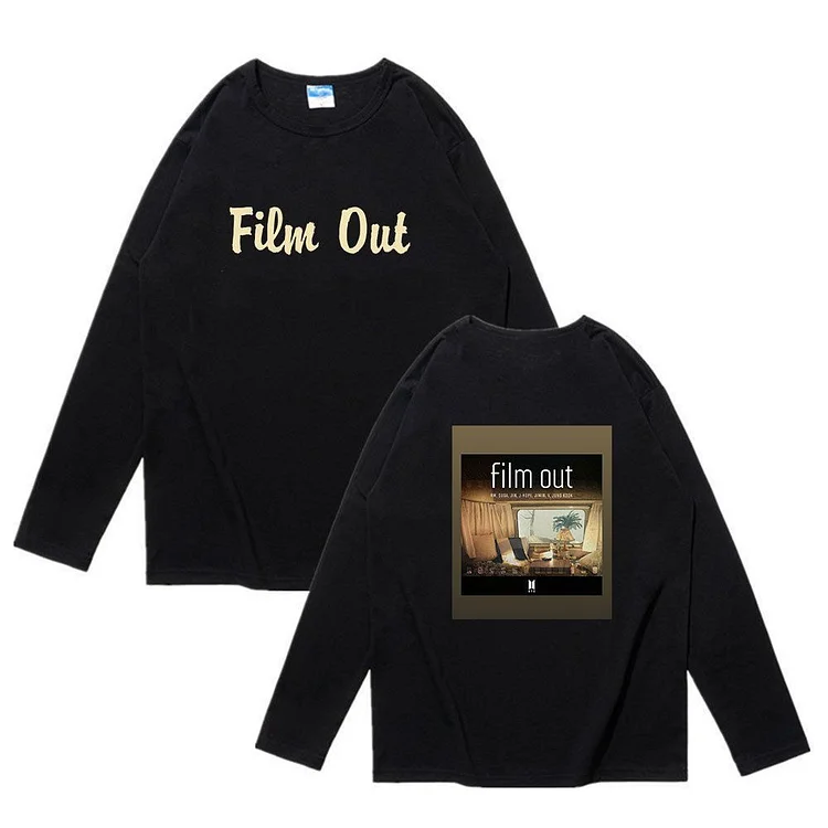 BTS Film Out long-sleeved Round Neck T-shirt