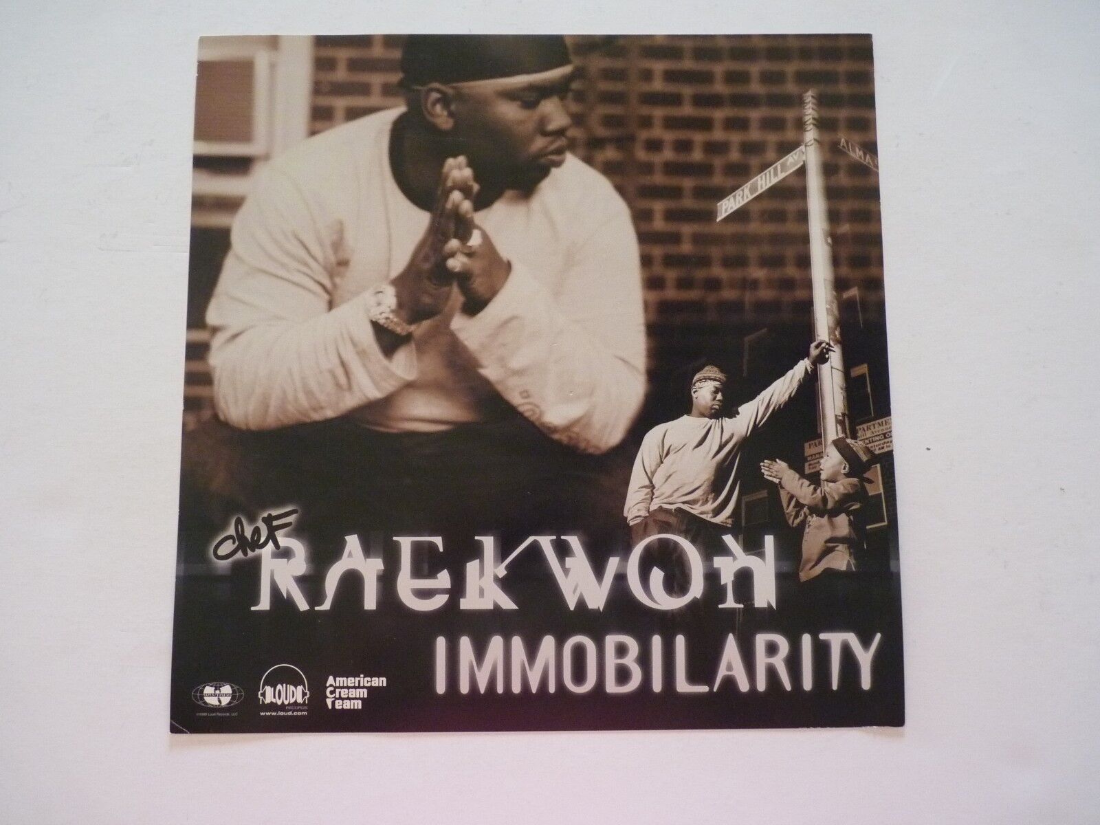 Chef Raek Won Immobilarity LP Record Photo Poster painting Flat 12X12 Poster