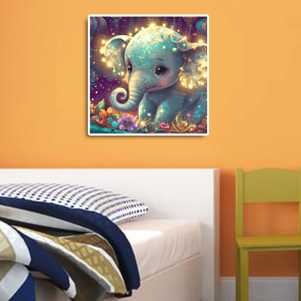 Diamond Painting - Full Round Drill - Elephant(30*30cm)