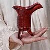 Emperor Cup New Chinese Antique Jue Cup Three-legged Wine Cup Retro Glass Duke Cup Creative Gradient Color Wine Set