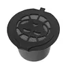 3pcs Refillable Reuse Coffee Capsule Filters for Nespresso Machine (Black)