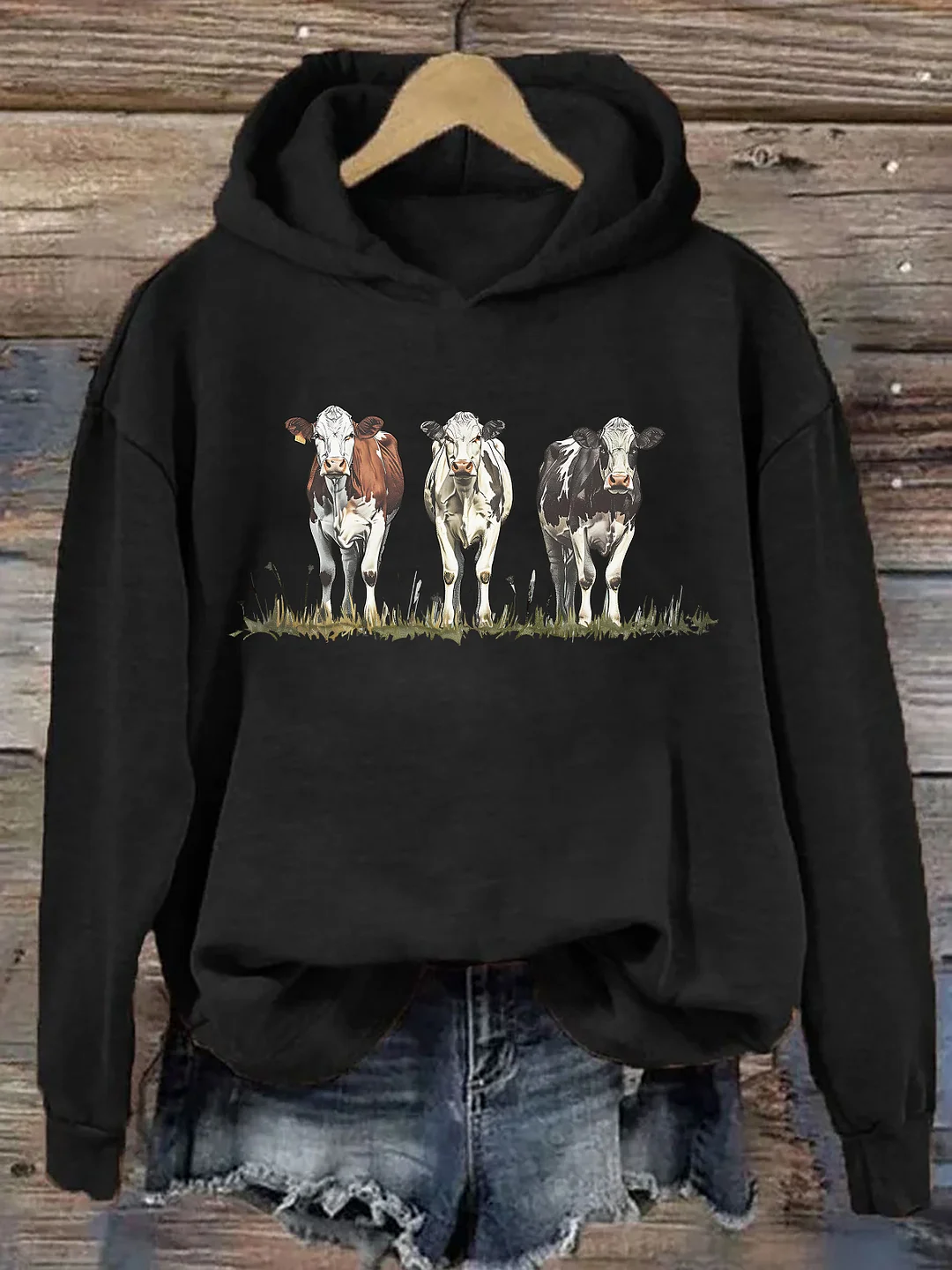 Western Cows Hoodie