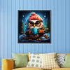Diamond Painting -DIY Round Partial AB Drill Owl（45x45cm）
