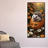 >SALE<5D DIY Full Round Drill Diamond Painting Hedgehogs Kit Home Decoration 40x80cm