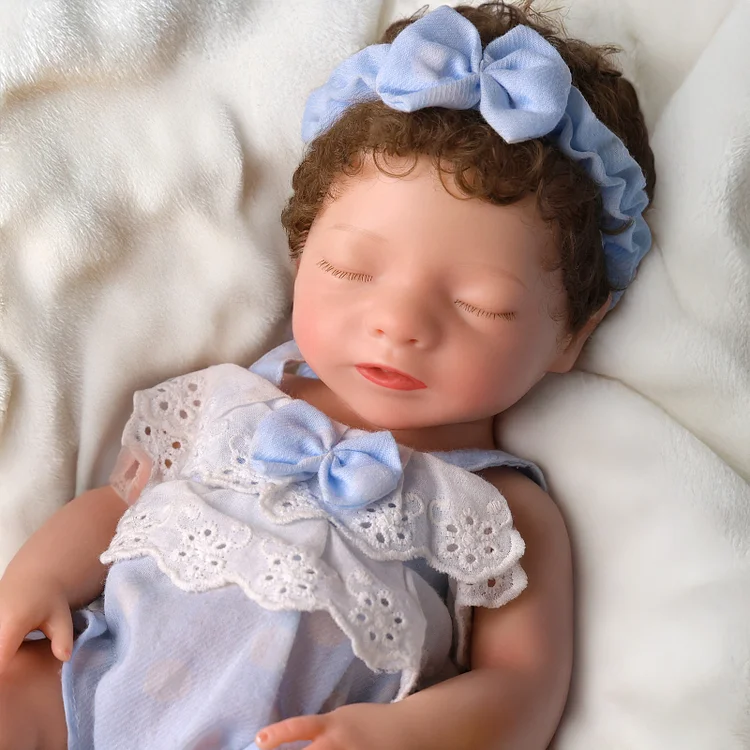 Babeside Aurora 12" Realistic Silicone Sleeping Baby Little Infant Girl Healing of the Heart