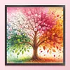 Four Seasons Tree-11CT Stamped Cross Stitch 45*45cm/17.72*17.72in
