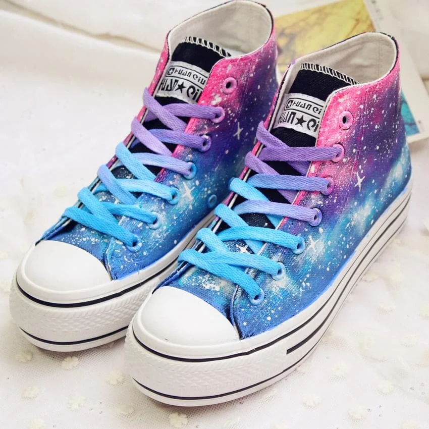 Gradient Galaxy Canvas High Shoes SP1812194