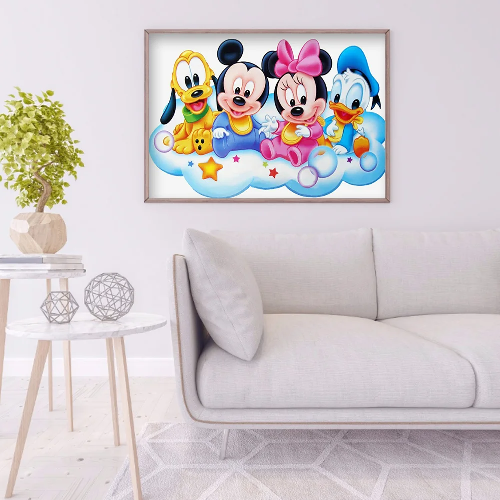 Diamond Painting - Full Round Drill - Mikey Mouse(40*30cm)