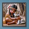 Diamond Painting-DIY Full Round Drill Indian Girl