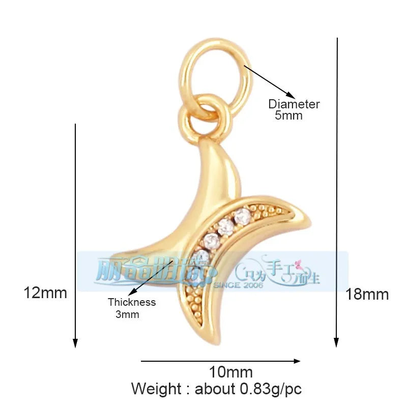 1 Piece 15 * 19mm Hole 5~5.9mm Copper Zircon Letter Heart Shape Pendant Jewelry Accessories