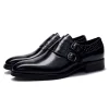 Mens Blue Buckle Dress Shoes