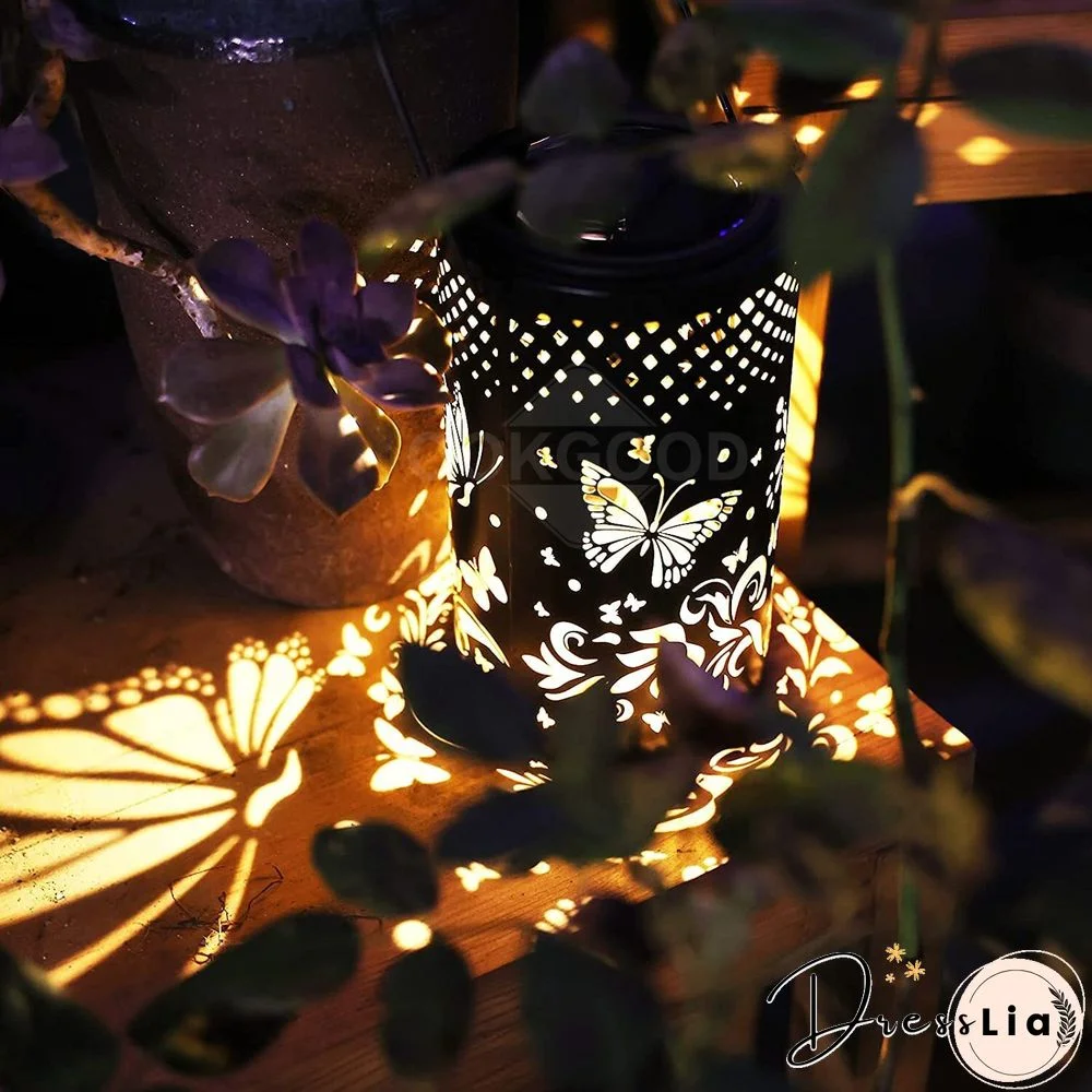 Waterproof Solar Metal Lantern For Outdoor Decoration