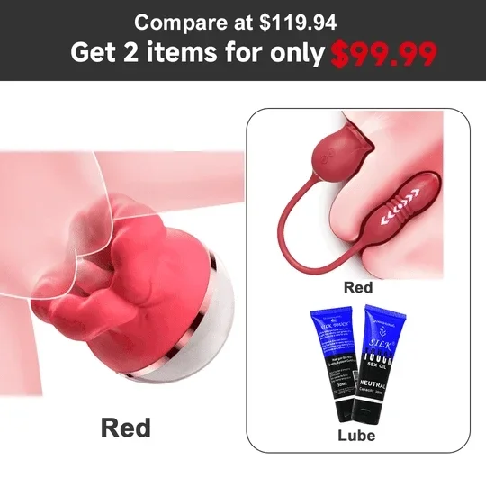 Suction Tongue Licking Swinging Clitoral Vibrator Oral Sex Toy