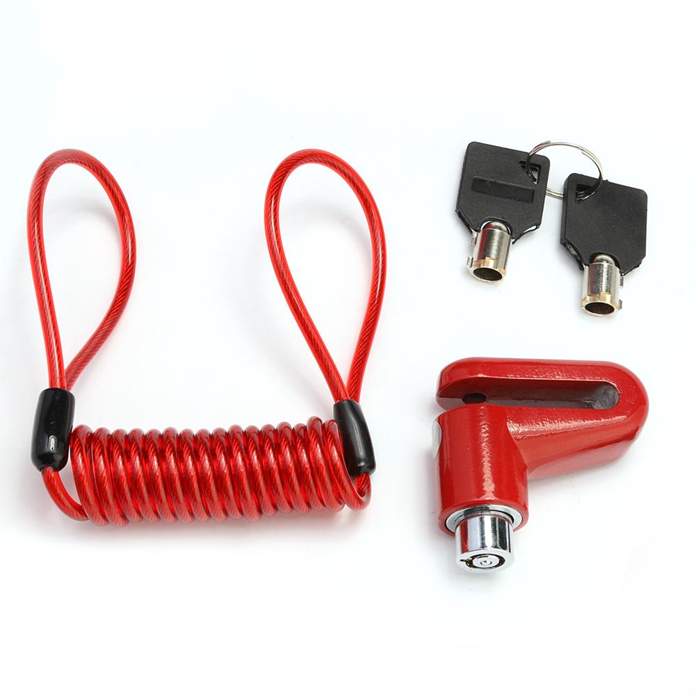 

Anti-Theft Wheels Disc Brakes Lock w/ Steel Wire for M365 Electric Scooter, Red, 501 Original