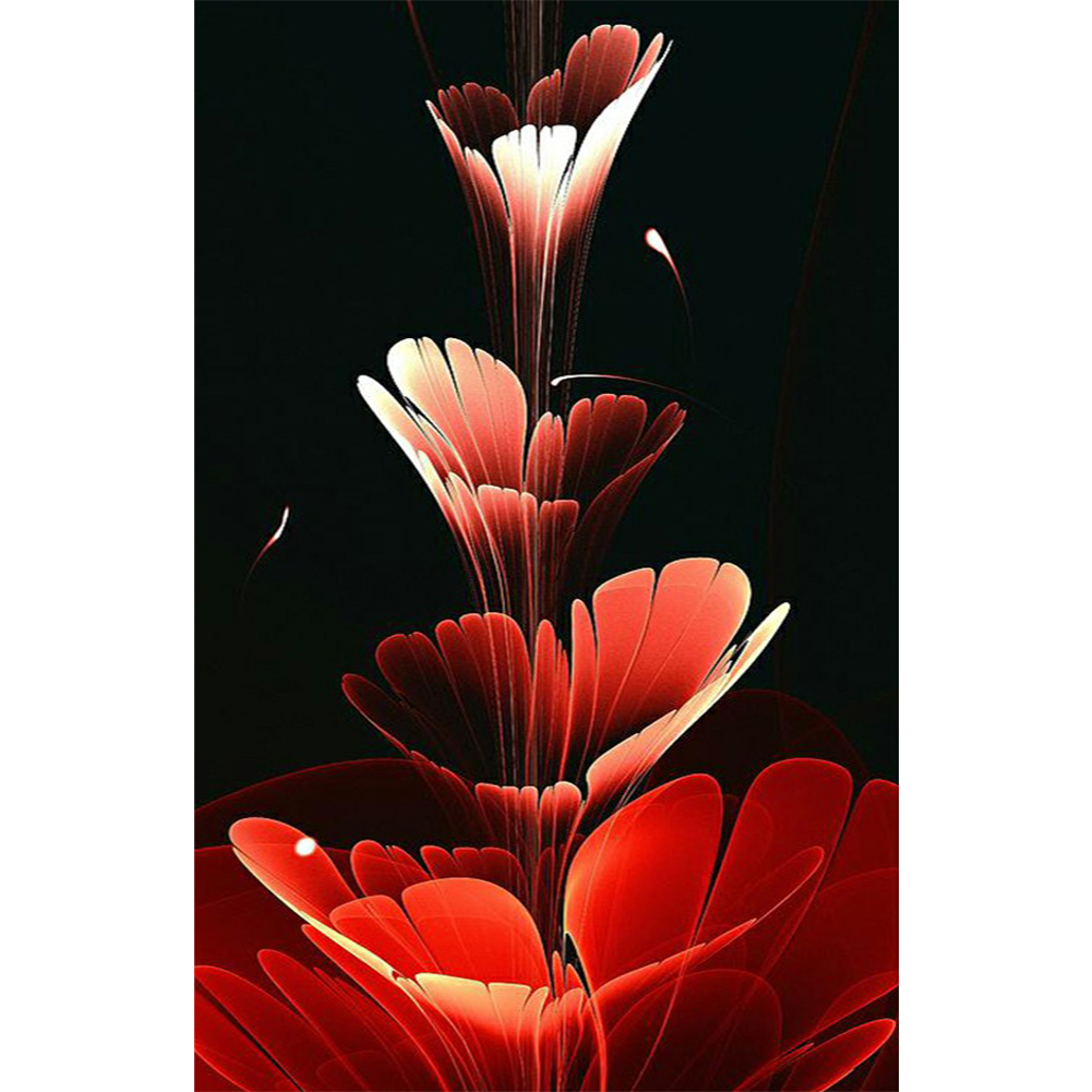 

Red Equinox Flower - Square Drill Diamond Painting - 40*80CM (Big Size), 501 Original
