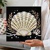 Seashell DIY Pearl Art Diamond Painting Kit for Adult Home Decor 25x25cm With Frame