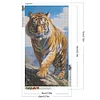(40*70cm)Tiger - Full Round Drill Diamond Painting