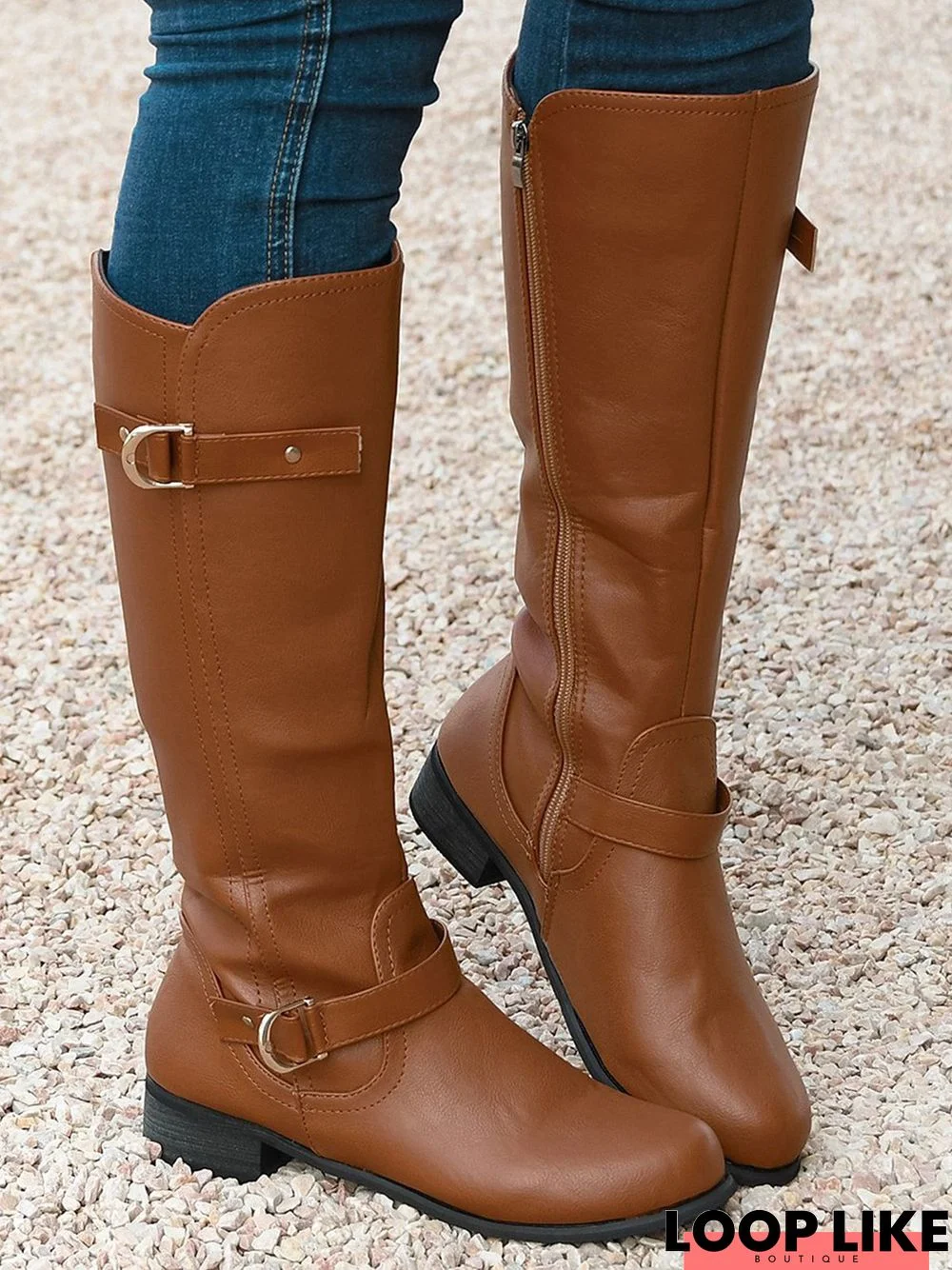 Vintage  Mid-Calf Knight Boots