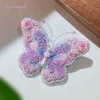 Butterfly Sequins Embroidery Beaded Brooch Handmade DIY Material Kit