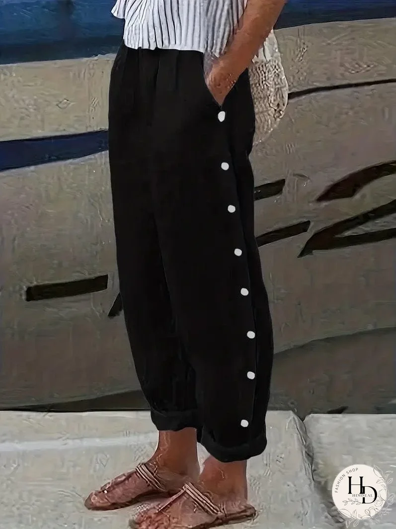 Summer Casual Striped Trousers