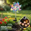 Solar Rainbow Pinwheel Garden Light with LED Solar Lights Solared Powered Wind Spinner Stake Waterproof Decorative Wind Spinner Lawn Lights for Lawn Patio Walkway Flower Bed