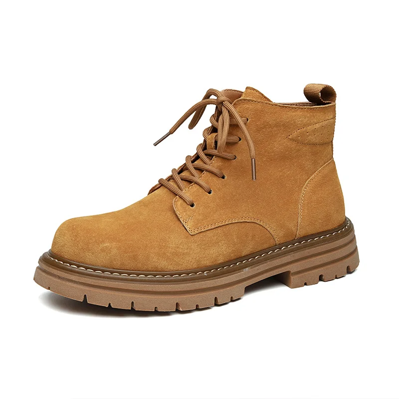 Colourp Colourp Men's Outdoor Travel Boots Yellow Platform Boots 2052-R
