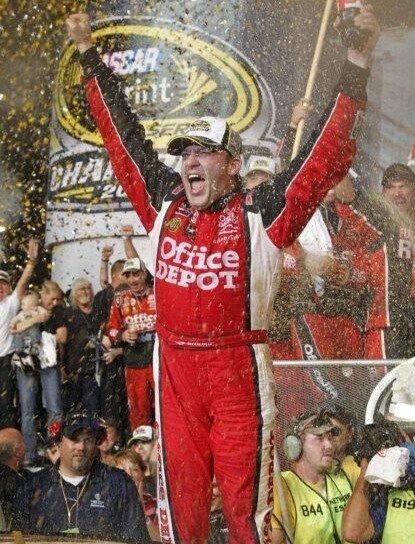 TONY STEWART Office Depot NASCAR 2011 Champion Glossy 8 x 10 Photo Poster painting Poster